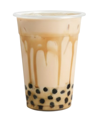 Caramel with boba