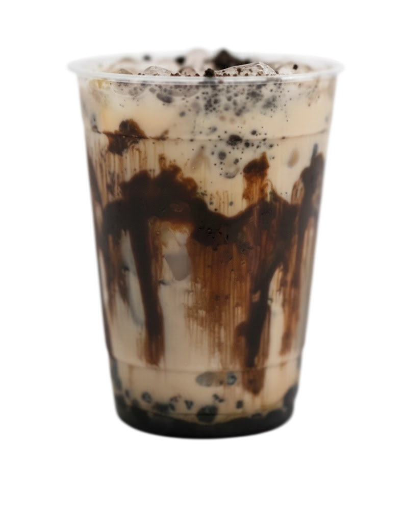 Dark chocolate with boba